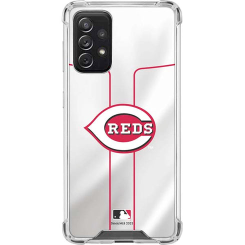 MLB Cincinnati Reds Home Jersey Galaxy A72 5G Clear Case